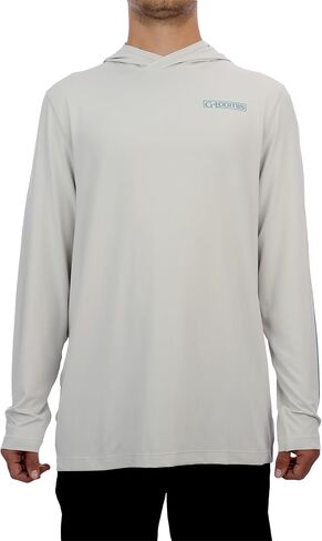 G. Loomis Long Sleeve Hooded Performance Tee Color - Gray Size - LG (GTEESUNLSHLAGY) Fishing in Saudi Arabia