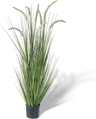 KOL 59in 2 عبوة فيرونيكا مصطنعة Spiked Speedwell Grass Plant ، 5ft Faux Veronica Spicata زهرة ، أعشاب طويلة من ذيل الحصان المزيف لمكتب المنزل ديكور حفل زفاف ، في الهواء الطلق ، أصفر ، أصفر in Kuwait