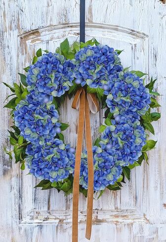 Hollyone Pink Silk Hydrangea Artificial Flowers Heads 7.4inch Large Fake Hydrangea 4Pcs Full Faux Flowers with Stems for Wedding Party Table Centerpieces Flower Arrangement Home Decor in Kuwait