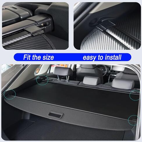 غطاء الشحن لتويوتا RAV4 2019-2025 Trunk - لا يوجد فجوة محمية للظلال in Kuwait