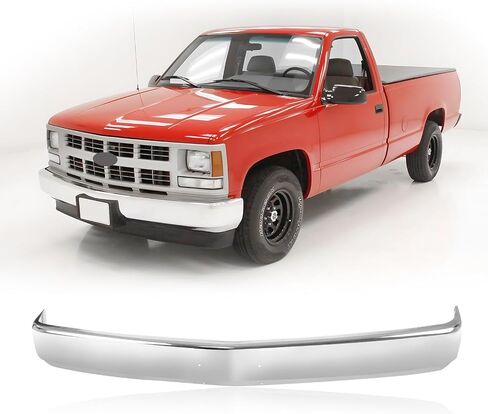 CarPartsDepot Front Bumper Face Bar Black w/License Holes Compatible With 1988-2000 Chevrolet C/K 1500 2500 3500 Blazer Tahoe & 1999-2000 Cadillac Escalade in Saudi Arabia