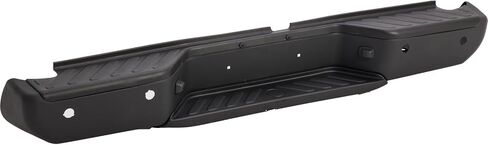 Rear Steel Step Bumper Assembly for 2005-2021 Nissan Frontier without Park Sensor Holes Chrome Back Bumper Replacement for NI1103114,with Pads Brackets and License Plate Lights in Saudi Arabia