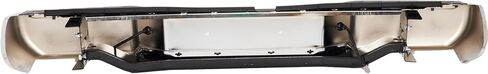 Rear Steel Step Bumper Assembly for 2005-2021 Nissan Frontier without Park Sensor Holes Chrome Back Bumper Replacement for NI1103114,with Pads Brackets and License Plate Lights in Saudi Arabia
