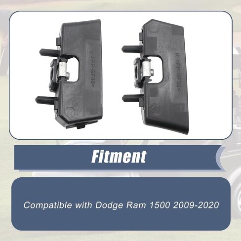 XQSMWF 1 Pair Front Left and Right Side Bumper Mounting Support Bracket Compatible with Dodge Ram 1500 2009-2020 55277480AD 55277481AD in Saudi Arabia