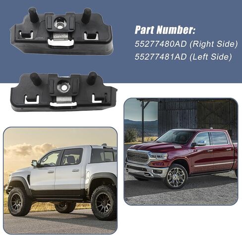 XQSMWF 1 Pair Front Left and Right Side Bumper Mounting Support Bracket Compatible with Dodge Ram 1500 2009-2020 55277480AD 55277481AD in Saudi Arabia