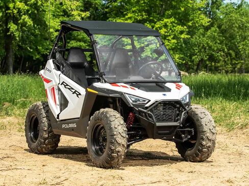 SuperAtv كامل الزجاج الأمامي لـ 2022+ Polaris RZR 200 | 1/4 "بولي كربونات | أقوى من الزجاج | طلاء الصلب XR البصري | in Saudi Arabia
