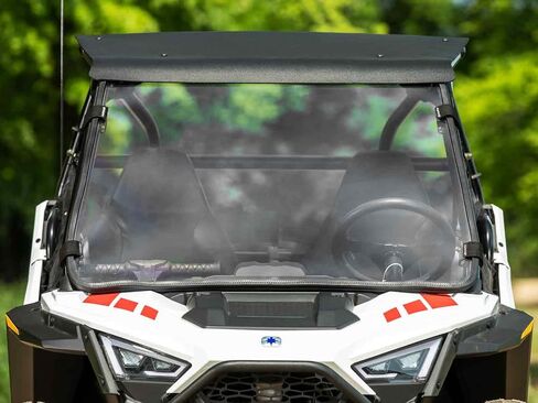 SuperAtv كامل الزجاج الأمامي لـ 2022+ Polaris RZR 200 | 1/4 "بولي كربونات | أقوى من الزجاج | طلاء الصلب XR البصري | in Saudi Arabia
