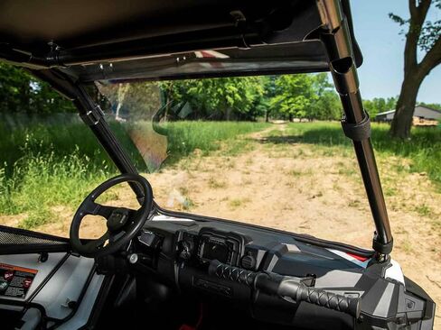 SuperAtv كامل الزجاج الأمامي لـ 2022+ Polaris RZR 200 | 1/4 "بولي كربونات | أقوى من الزجاج | طلاء الصلب XR البصري | in Saudi Arabia