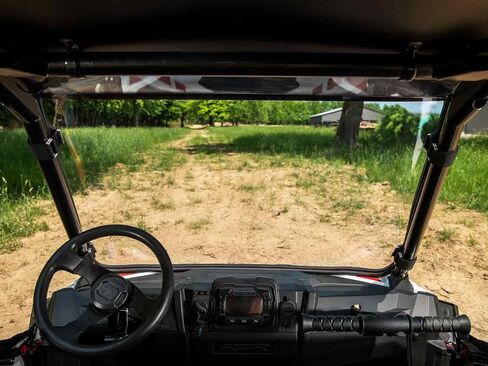 SuperAtv كامل الزجاج الأمامي لـ 2022+ Polaris RZR 200 | 1/4 "بولي كربونات | أقوى من الزجاج | طلاء الصلب XR البصري | in Saudi Arabia