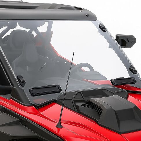 Vented Full Windshield for 2020 2021 2022 2023 2024 Polaris RZR PRO XP 4/RZR Turbo R Accessories, A & UTV PRO Clear Front Windshield Dustproof Durable Hard Coat Poly, Replace #‎2883756 in Saudi Arabia