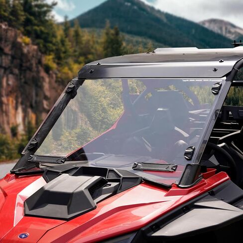 Vented Full Windshield for 2020 2021 2022 2023 2024 Polaris RZR PRO XP 4/RZR Turbo R Accessories, A & UTV PRO Clear Front Windshield Dustproof Durable Hard Coat Poly, Replace #‎2883756 in Saudi Arabia
