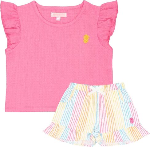 Tommy Bahama Girls Set 2 قطعة - Tank Top & Shorts - الزي الصيفي غير الرسمي للأطفال in Saudi Arabia