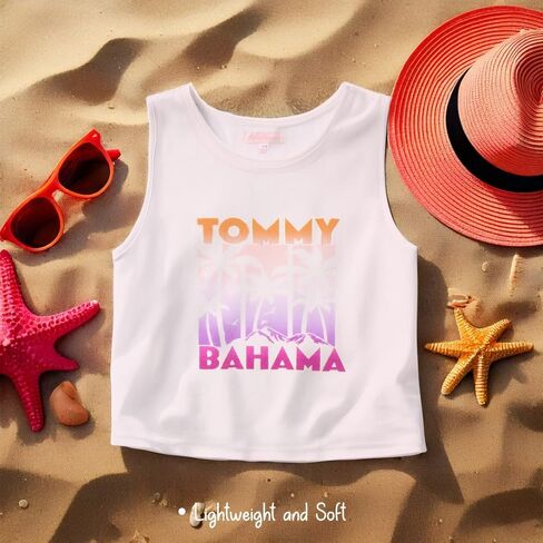 Tommy Bahama Girls Set 2 قطعة - Tank Top & Shorts - الزي الصيفي غير الرسمي للأطفال in Kuwait