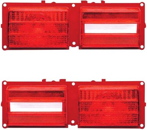 Tail Lamp Lens Set for Chevy for Nova LN 1975 & SS 1976 Left Rear Right 5966238 127-11571 in Saudi Arabia
