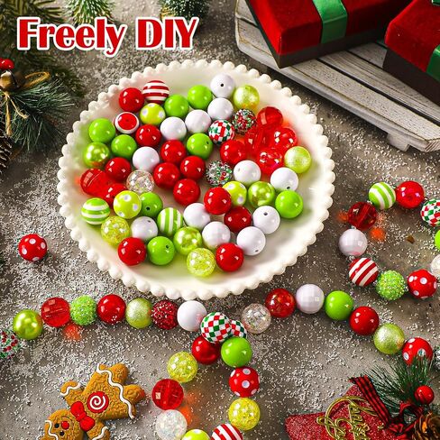 Sasylvia 100 Pcs 20 mm Bubblegum Rhinestone Beads Shine Disco Ball Plastic Chunky Loose Round Spacer Beads for Pen Jewelry Making DIY Craft Bracelet Supplies in Saudi Arabia