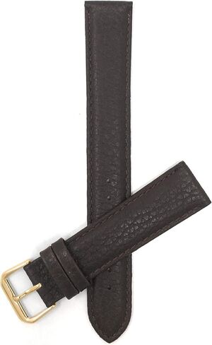 Bandini Double Extra Long (XXL) Womens Italian Leather Watch Band Strap - Padded - Buffalo Pattern - 2 Colors - 12mm, 14mm, 16mm, 18mm, 20mm in Saudi Arabia