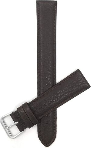 Bandini Double Extra Long (XXL) Womens Italian Leather Watch Band Strap - Padded - Buffalo Pattern - 2 Colors - 12mm, 14mm, 16mm, 18mm, 20mm in Saudi Arabia