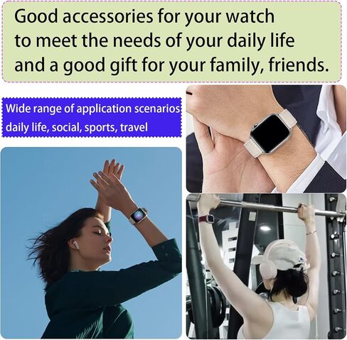 VickyPolee Leather Magnetic Watch Band (Black band + Silver Buckle) Compatible for Apple Watch Ultra Band 38mm 40mm 41mm 42mm Replacement Strap for men women iWatch Ultra SE Series 10/9/8/7/6/5/4/3/2/1 in Saudi Arabia