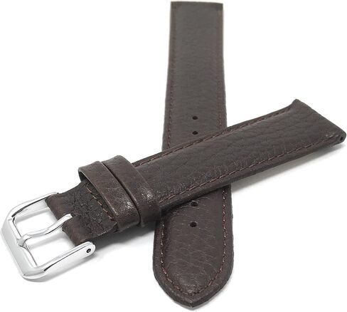 Bandini Double Extra Long (XXL) Womens Italian Leather Watch Band Strap - Padded - Buffalo Pattern - 2 Colors - 12mm, 14mm, 16mm, 18mm, 20mm in Saudi Arabia