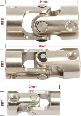uxcell 8mm to 8mm Inner Dia Rotatable Universal Steering Shaft U Joint Coupler in Saudi Arabia