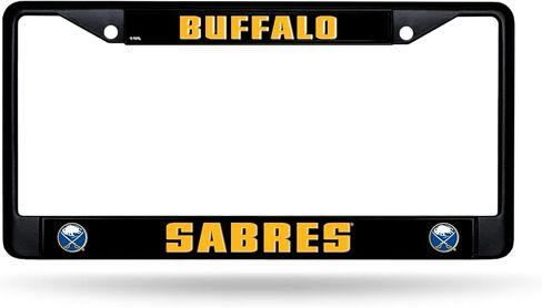 Rico Industries NHL Hockey Minnesota Wild Black Chrome Frame with Printed Inserts 12" x 6" Car/Truck Auto Accessory in Saudi Arabia