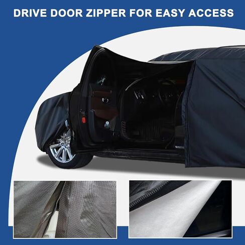 Dodge Car Cover Custom Fit for Dodge Journey 2008-2019, Waterproof All Weather Full ExteriorOutdoor Cover with Zipper Door Cotton Lining Sun Rain Snow Dust Protection in Saudi Arabia