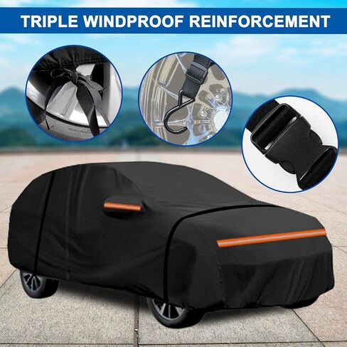 Dodge Car Cover Custom Fit for Dodge Journey 2008-2019, Waterproof All Weather Full ExteriorOutdoor Cover with Zipper Door Cotton Lining Sun Rain Snow Dust Protection in Saudi Arabia