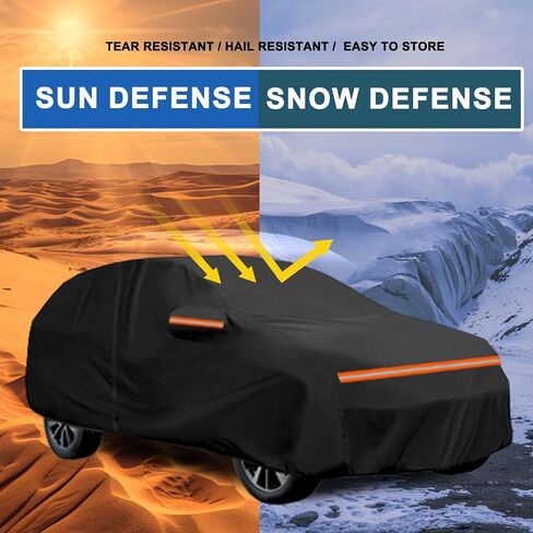Dodge Car Cover Custom Fit for Dodge Journey 2008-2019, Waterproof All Weather Full ExteriorOutdoor Cover with Zipper Door Cotton Lining Sun Rain Snow Dust Protection in Saudi Arabia