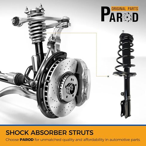 POROD 172358 172357 دعامات امتصاص الصدمات متوافقة مع Toyota Prius 2004 2005 2006 2007 2009 ، W/Coil Spring Assembly الجبهة اليمنى واليمين in Saudi Arabia