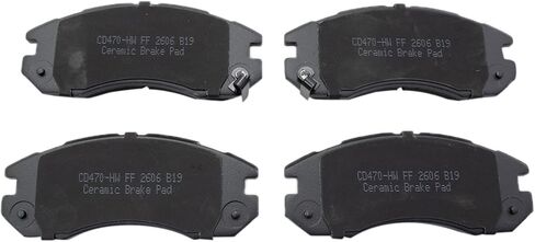 TRQ Brake Pads Ceramic Compatible with 1993-1996 Subaru Impreza 1995-1996 Legacy in Saudi Arabia