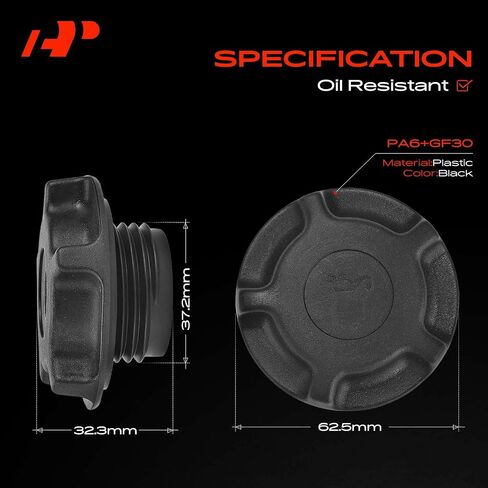 A-Premium Engine Oil Engine Cap Cap Cap متوافق مع Toyota Camry و Rav4 و Corolla و Prius و Tacoma و Tundra و 4Runner و Sequoia & Lexus ES250 و GX470 و GS400 و GS430 & Scion & Chevrolet & Geo & Pontiac in Saudi Arabia