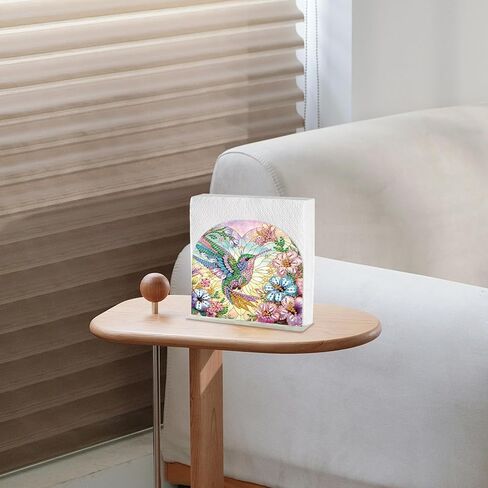 Diamond Painting Napkin Holder Diamond Art Napkin Holder Diamond Painting Kits for Adults Paper Napkin Holder Diamond Art Kits Acrylic Napkin Holder Gem Art Cocktail Napkin Holder Owl in Kuwait