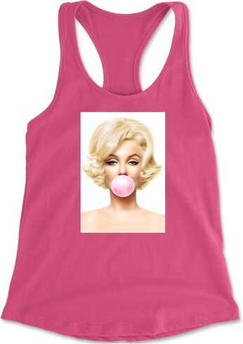 Ms. Monroe Pink Bubble Gum American Icon Racerback Tank Top for Women, Soft, Flattering Fit in Saudi Arabia