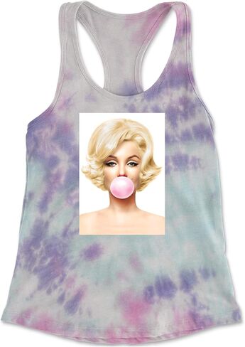 Ms. Monroe Pink Bubble Gum American Icon Racerback Tank Top for Women, Soft, Flattering Fit in Saudi Arabia