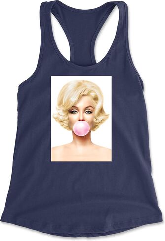 Ms. Monroe Pink Bubble Gum American Icon Racerback Tank Top for Women, Soft, Flattering Fit in Saudi Arabia
