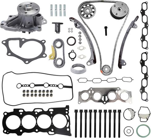 Head Gasket Bolts Set+Timing Chain Kit+Water Pump for xB 11,for Toyota Matrix/Corolla 09,for RAV4 04-08,for Highlander 06-07,for Camry 07-09 2.4L L4 OE#HS26323PT ES72249-2 CTKTO44 AW9414 in Saudi Arabia