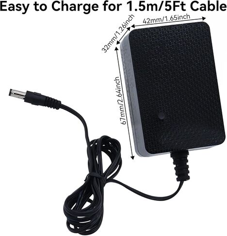6V Battery Charger for Kids Ride On Car Toy - 6 Volt Electric Bumper Cars Chargers for Power Wheels ATV Quad SUV Jeep Riding Car Toy Replacement Chargers Adapter Accessories in Saudi Arabia