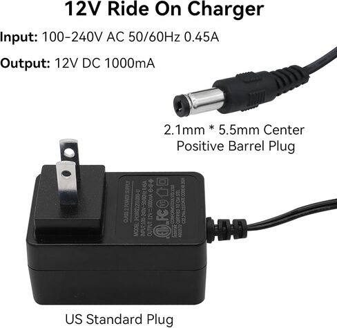 6V Battery Charger for Kids Ride On Car Toy - 6 Volt Electric Bumper Cars Chargers for Power Wheels ATV Quad SUV Jeep Riding Car Toy Replacement Chargers Adapter Accessories in Saudi Arabia