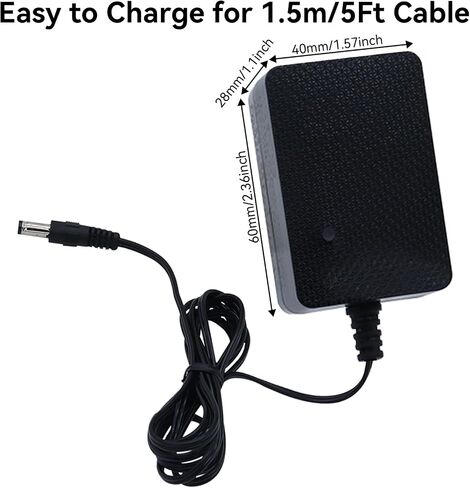 6V Battery Charger for Kids Ride On Car Toy - 6 Volt Electric Bumper Cars Chargers for Power Wheels ATV Quad SUV Jeep Riding Car Toy Replacement Chargers Adapter Accessories in Saudi Arabia