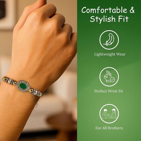 Handmade Rakhi for Brother – Traditional Indian Rakhi for Brother with Elegant Design – Unique Gift for Rakshabandhan Festival – Celebrate Bond of Love with Best Rakhi in Saudi Arabia