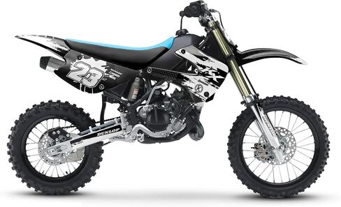 مجموعة الرسومات لـ Kawasaki KX 85 (2001-2013) سلسلة Splash Tan 09 Mil-Dirt Bike Custom Racing Deacals Stickers Kit ، No-Plastics in Kuwait