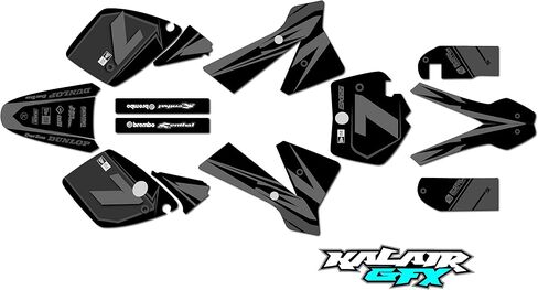 Graphics Kit for KTM 65SX SX65 (2002-2008) Bold Series Orange-Cyan 21 Mil-Dirt Pit Bike Motorcycle Stickers,Dirtbike Racing Decal Automotive Motocross Accessories no Plastics in Saudi Arabia