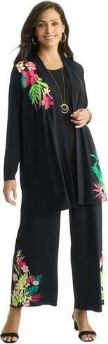 Jessica London Women's Plus Size Stretch Knit Open Front Knit Topper in Saudi Arabia