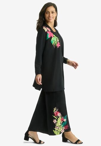 Jessica London Women's Plus Size Stretch Knit Open Front Knit Topper in Saudi Arabia