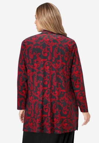 Jessica London Women's Plus Size Stretch Knit Open Front Knit Topper in Saudi Arabia