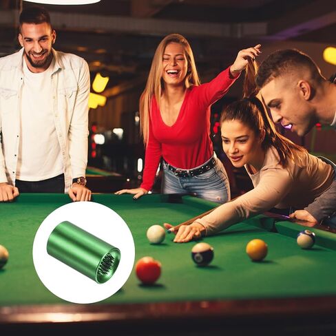 Snooker Billiard Pool Cue Tip Tool - Aluminum Alloy 2 in 1 Cue Stick Repair Tool, Multifunction, Apply for Snooker Men Women (18mm, Red) in Kuwait