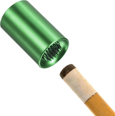 Snooker Billiard Pool Cue Tip Tool - Aluminum Alloy 2 in 1 Cue Stick Repair Tool, Multifunction, Apply for Snooker Men Women (18mm, Red) in Kuwait