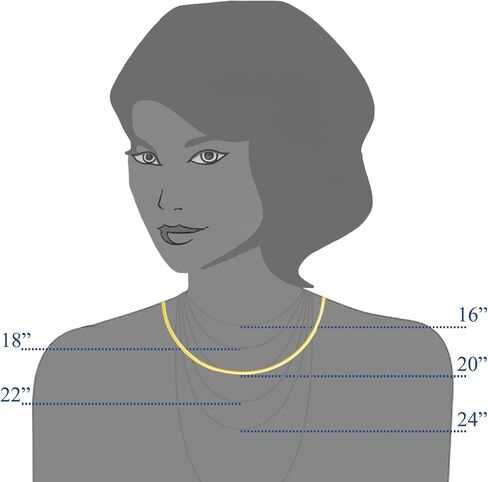 Jewelry Affairs Two Tone Reversible Omega Chain Necklace In 14k Yellow Gold And Sterling Silver, 4mm in Saudi Arabia