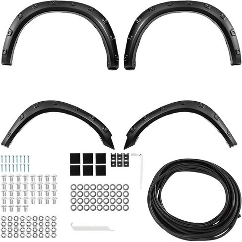Filtop Fender Flare ، متوافق مع 2010-2018 RAM 2500 3500 ملاءمة ملهمة العجلة الأسود غير اللامع - 4pcs in Saudi Arabia