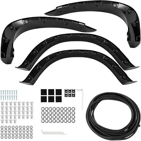 Filtop Fender Flare ، متوافق مع 2010-2018 RAM 2500 3500 ملاءمة ملهمة العجلة الأسود غير اللامع - 4pcs in Saudi Arabia